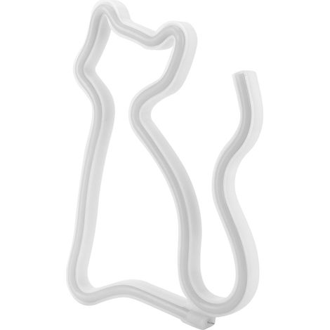 LED-Neon-Katzen-Leuchtschild, Wanddekoration für Hochzeitsfeiern, USB-/Batteriebetrieben, warmweiß (1/5)