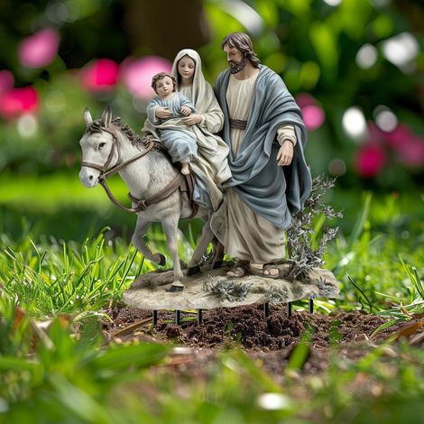 Crèche De Noël - Décoration Extérieure Pour Jardin - Ornement Religieux En Plein Air - 1 Pièce (1/5)