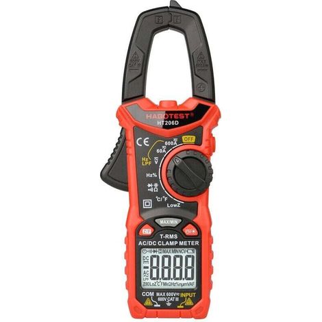Pince ampèremétrique numérique monobloc HT206D, multimètre professionnel de haute précision, pince ampèremétrique numérique intelligente CA et CC (1/4)