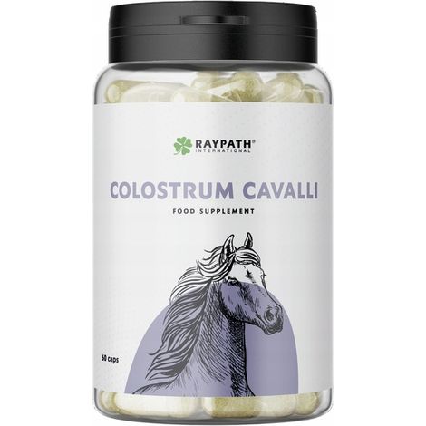 Raypath Colostrum Cavalli, complément alimentaire à base de colostrum, 60 capsules.