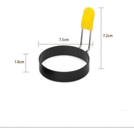 Moule À Omelette - Acier Inoxydable 430 - Antiadhésif - Pour Œufs Au Plat Et Crêpes - Lot De 4 Pièces (1/4)