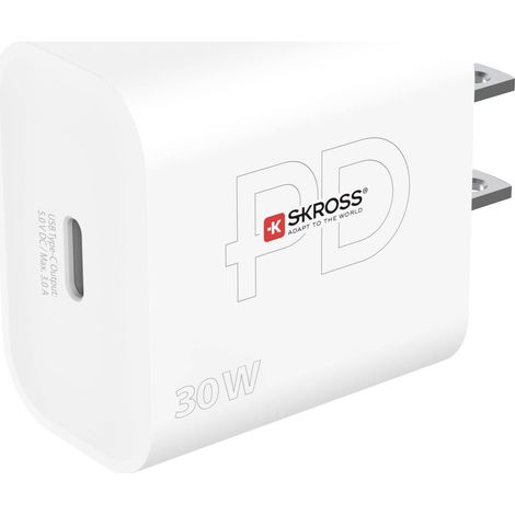 Chargeur de voyage usajapon etc usb c pd 30 w sans mise a la terre (1/5)