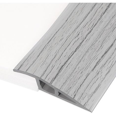 Profil De Transition Pour Sol 6.5ft Bande Autoadhésive Pour Sols Inégaux Ecarts De 1/4" À 3/8", Gris Clair (1/5)