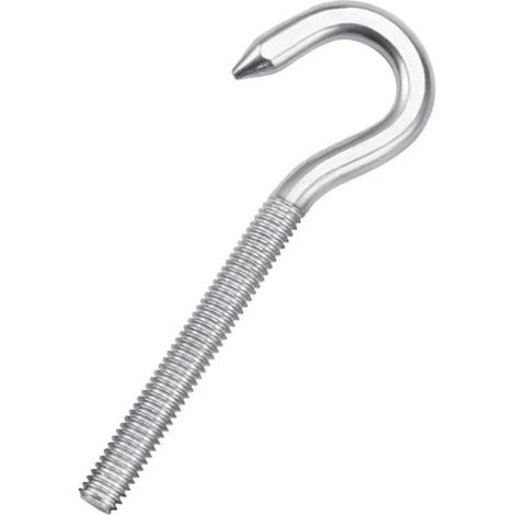 10 crochets à vis, M4, M5, 60,0 mm, inox, pour maison et mur (1/5)