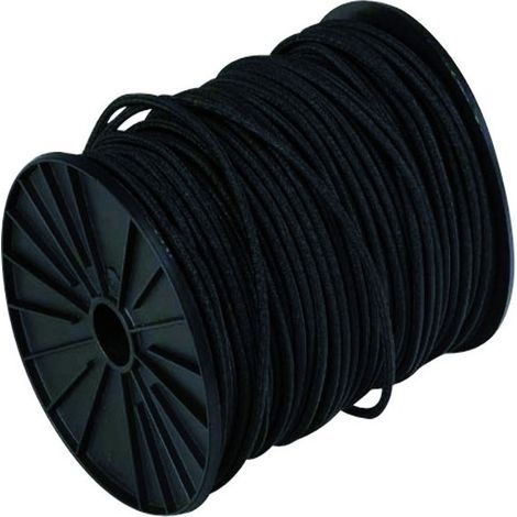 VISO corda elastica in polietilene - nero - Ø 8 mm - Al metro lineare - SL807NB