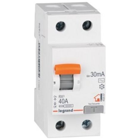 LEGRAND 402057  Scatola differenziale LEXIC 2P, 230V, 30mA, 40A, tipo AC