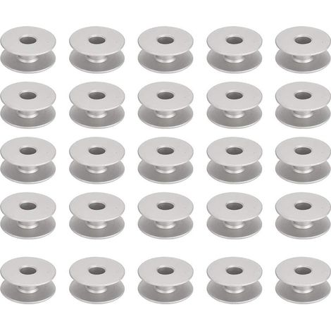 100 Canettes Métal Aluminium Pour Machine à Coudre, Accessoires Remplacement Broderie Plate (1/5)