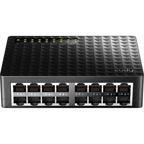 Cudy FS1016D switch Fast Ethernet (10/100) Negro (1/3)