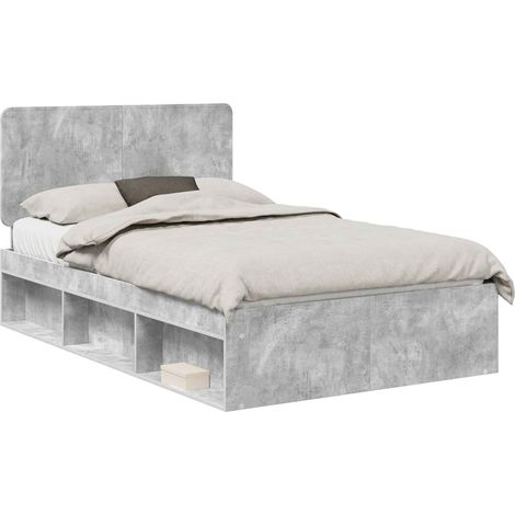 Bed Frame with Headboard Concerte 120 x 200 cm Solid Pine Wood vidaXL (1/5)