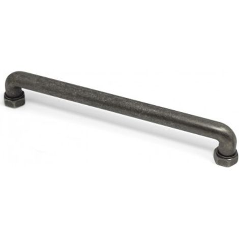 Poignée Tube 6201 - talla Etain rustique. 212x14x34mm. Entraxe 192mm.
