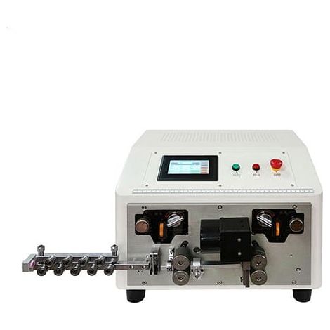Machine automatique pour couper, dénuder et dénuder 2 câbles bipolaires (0,3 - 2 mmq) (1/5)