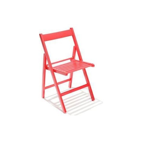 4 x SEDIA PIEGHEVOLE LIBERTY ROSSO