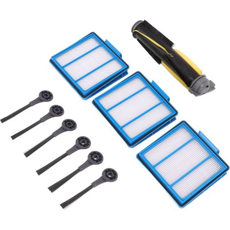 Staubsauger-Bürstenfilterset mit ABS-Gehäuse, hocheffizientem Partikelluftfilter und 6 Seitenbürsten für Shark IQ RV101 (1/5)
