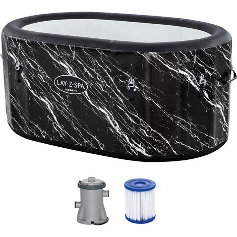 Bestway Eisbad LAY-Z-SPA FortiFiber Glacial Dip mit Filterpumpe 71 x 92 x 152 cm Eisbad