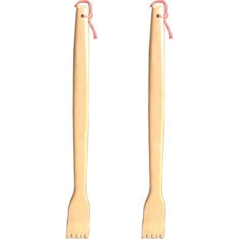 Rückenschaber – 45 cm – Ergonomischer, stabiler Kunststoffgriff – Für selbstständige Linderung von Rücken- und Nackenschmerzen – 2er-Pack (1/5)