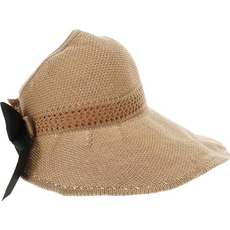 Chapeau de paille vide pour femme, chapeau seau en paille fait main, visière, chapeau de plage d'été en plein air pour la pêche et les activités de plein air. (1/5)