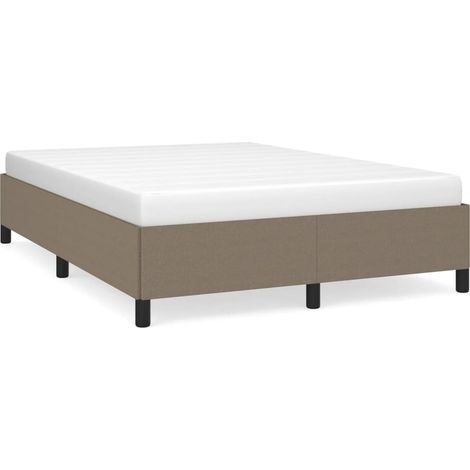 Maison Exclusive - Giroletto senza Materasso Tortora 140x190 cm in Tessuto