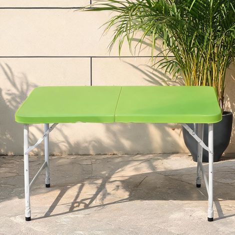 Table pliante rectangulaire 125 cm avec hauteur réglable (1/5)