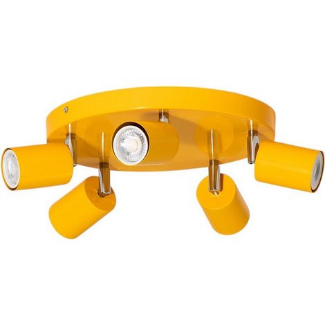 [GEBRAUCHT] B-Ware Luminex Fun Deckenstrahler Lampe Deckenleuchte Gelb Gu10 Verstellbar 30cm