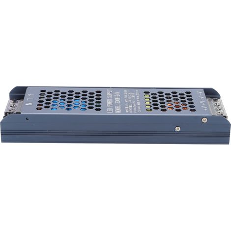 Alimentation LED 300W 24V 12.5A, transformateur noir long strip, driver étanche, convertisseur AC175-250V, pour bande lumineuse et projecteur. (1/5)