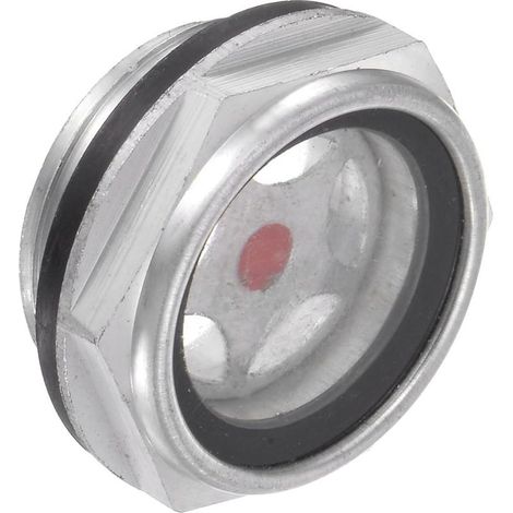 Verre de Niveau D'Huile pour Compresseur D'Air Filetage Mâle G3/4 Indicateur Liquide en Avec Tête Hexagonale Aluminium 1 Pcs - (1/5)