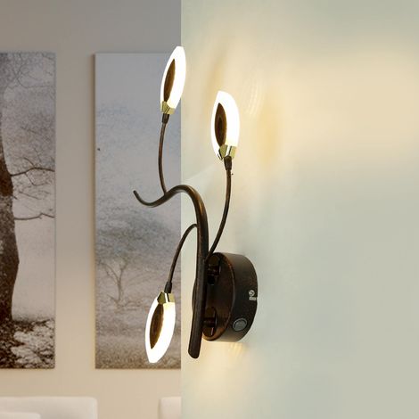 LED Wandleuchte 3000 K 600 lm Metall Floral Wandlampe (1/5)
