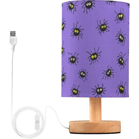 Kcldeci Lampe de chevet avec araignées mignonnes pour chambre à (1/5)