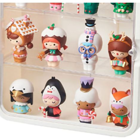 Transparenter Acryl-Wandorganizer zur Aufbewahrung von Blindfiguren, weiße, staubdichte Sammelbox, Hängeregal für Puppen und Spielzeug (1/4)