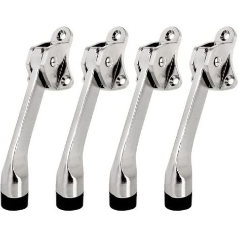 Butoir de porte pour garage lourd – Alliage de zinc – Embout caoutchouc antidérapant – Ressort réglable – Compatible surfaces variées (1/5)