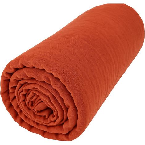Drap Housse Gaze de coton - Bonnet 30 Cm - Plusieurs Tailles - Plusieurs Coloris - 200x160cm - rouge
