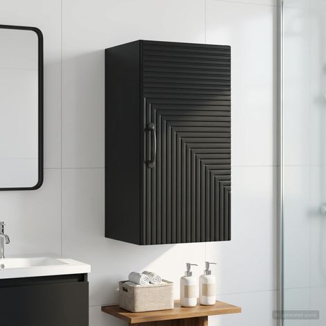 vidaXL Armario de pared para baño HAARLEM Negro 30 x 31 x 59 cm (1/5)