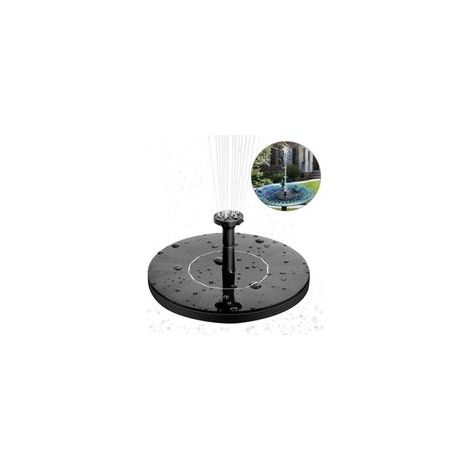 Monokristalliner schwimmender Solarbrunnen mit 1,4-W-Solarpumpe, einfach zu bedienen, ideal für Garten, Terrasse, Vogeltränke und Teich (1 Stück). – Crezuo