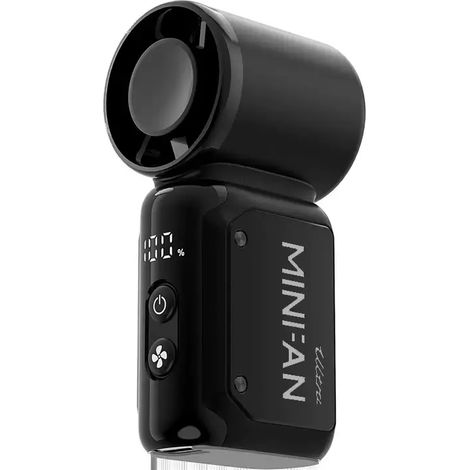 Mini ventilateur portable avec affichage LED, 199 vitesses, turbo, format poche, rechargeable par USB, A7