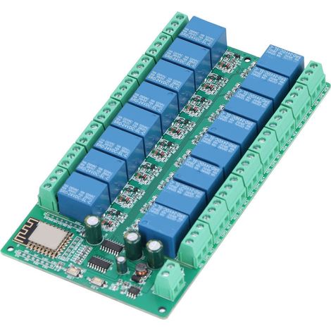 Module WiFi 16 canaux Relais ESP8266, Carte de Développement Commande à Distance DC 24V (1/5)