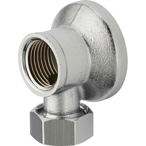 Applique écrou collet battu en laiton chromé NOYON & THIEBAULT Ø14 - F15x21 (1/2) (1/4)
