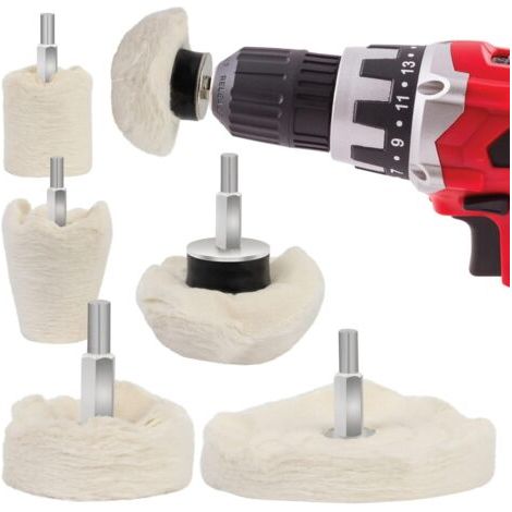 Kit de 6 disques de polissage pour perceuse - Disques de polissage pour métal, aluminium, acier inoxydable, chrome, verre et projets de bricolage (1/5)