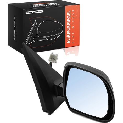 Miroir extérieur, plastique durable, position droite, réglage électrique, couleur noire, 7 contacts de connecteur (1/5)