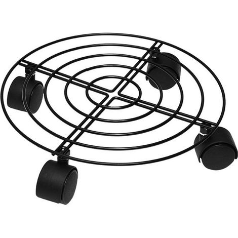 Decdeal Plate-forme de roue universelle, Structure métallique, roulement multifonctionnel pour Pots de fleurs, baignoires de Spa