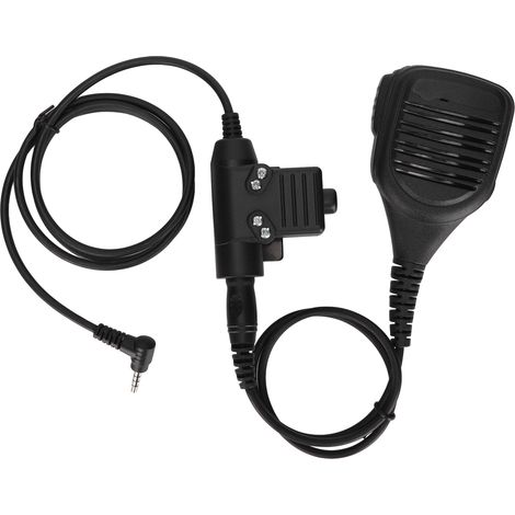 Micro-cravate U94 PTT 7,1mm à épaule, fil PU haute résistance avec clip, compatible Yaesu VX3R (1/5)