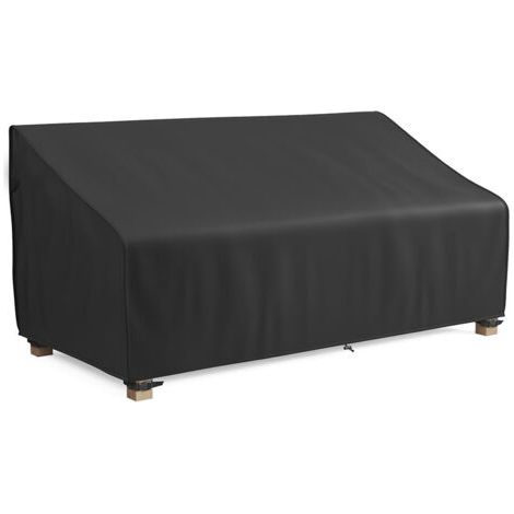 Funda para banco de jardín exterior, funda protectora para sofá de 2 plazas, impermeable, resistente al viento y a los rayos UV, funda para banco de patio Oxford 210D (134 x 66 x 89 pulgadas/63 cm) (1/5)