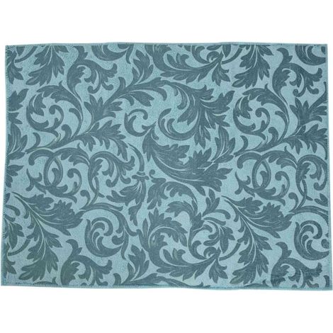 Confezione da 2 tappetini assorbenti lavabili in lavatrice per asciugare i piatti sul piano di lavoro della cucina, grandi (Blue Vine) (1/4)