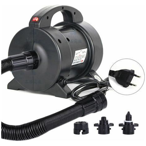 1600 W electric air pump – Fast inflation 4800 L/min – Max pressure 4.0 psi – 2 nozzles for mattresses and boats (1/5)