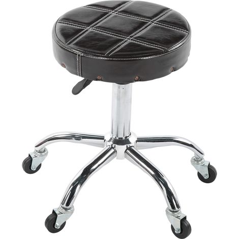 Tabouret de barbier rotatif réglable en hauteur pour salon de coiffure et salon de manucure (1/5)