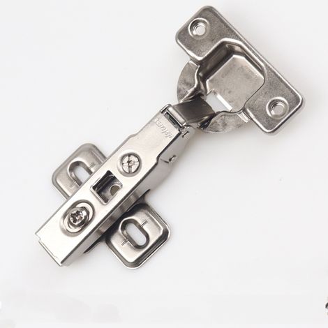 Lot 4 Charnières Inox 304 Pour Porte Placard – Fermeture Douce, Angle Plié, Montage Sans Fente (1/5)