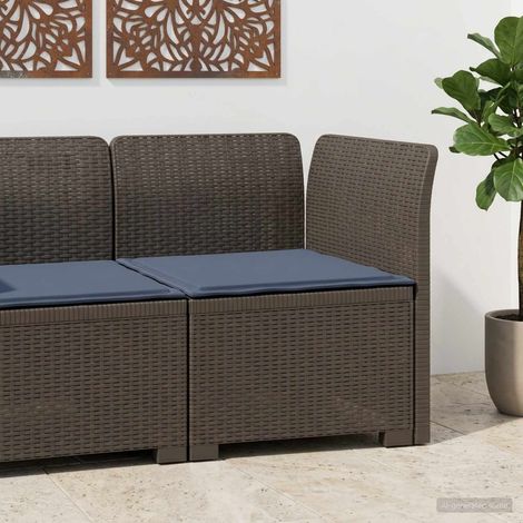 vidaXL Sillón Individual de Jardín con Cojín Apariencia de Ratan PP (1/5)
