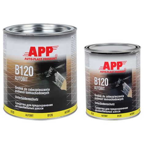 Protection pour bas de caisse - Antirouille - Anti gravillon - Noir - Goudron liquide - APP B120 - 1,3kg (1/2)
