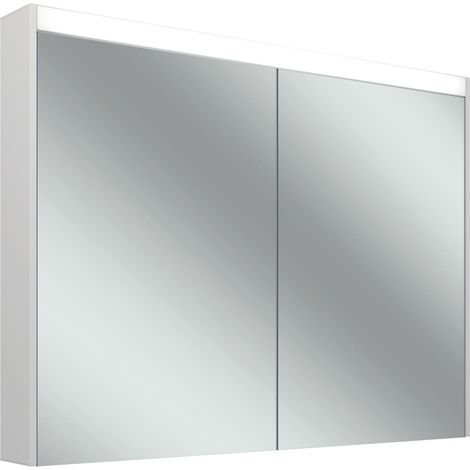 Armario con espejo Schneider OBJECT Line Comfort LED, 2 puertas
