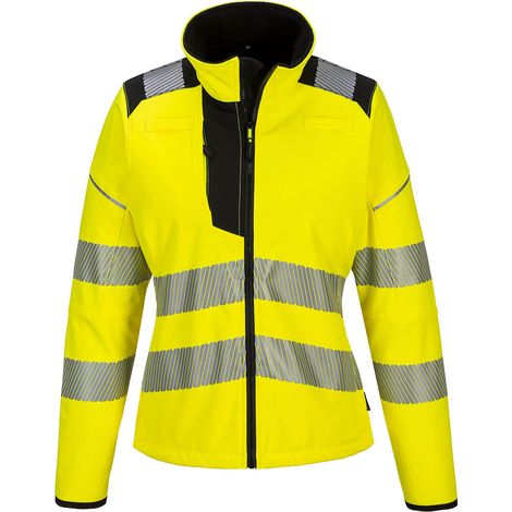 Softshell Pw3 Haute Visibilité Pour Femmes Couleur : Jaune/noir Taille L - Portwest