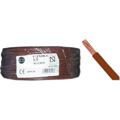 cable finstock electrico flexible 4,0 mm de 100 mt marron 52040,