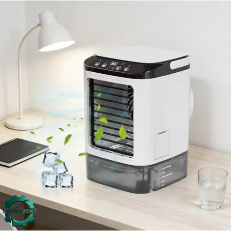 Manuzen - Ventilateur De Climatisation Portable Refroidi À Eau Ultrasonique 2 Vitesses (1/4)